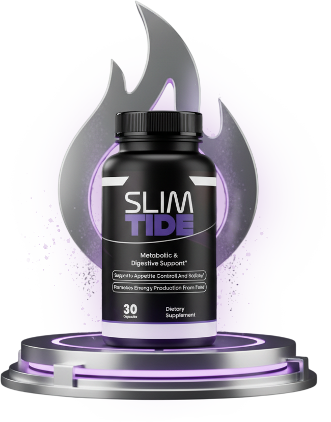 SlimTide bottle, 30 vegetarian capsules, metabolic and digestive support